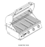 Bull Outdoor Products Inc Barbecue Lonestar 30 in 3-Burner Stainless Steel | 87049