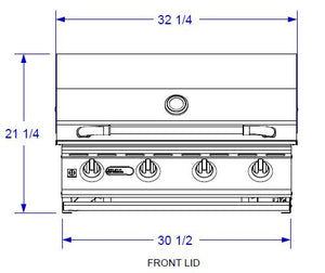 Bull Outdoor Products Inc Barbecue Lonestar 30 in 3-Burner Stainless Steel | 87049
