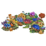 Custom Mosaics Aqua Decal Coral Reef 53inches x 25inches Concrete Decal | LX-GROUP-1 B