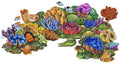 Custom Mosaics Aqua Decal Coral Reef 53inches x 25inches Concrete Decal | LX-GROUP-1 B