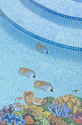 Custom Mosaics Aqua Decal Graphics Threadfin Butterflyfish Group Vinyl | LX-GROUP-8 A