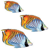 Custom Mosaics Aqua Decal Graphics Threadfin Butterflyfish Group Concrete | LX-GROU | LX-GROUP-8 B