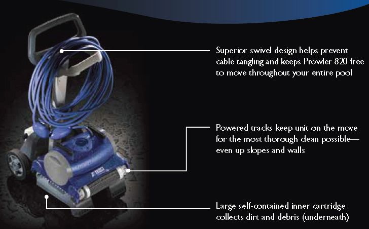 Pentair Kreepy Krauly Prowler 830 Robotic Pool Cleaner 60ft Cable | 360032