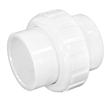 Praher 150-100 1-1/2 inch white slip by slip union