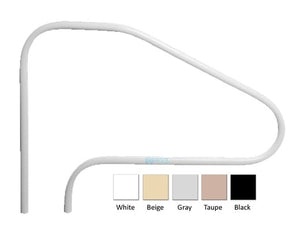 Saftron RTD-448-B return to deck 4-bend fully reinforced handrail, beige, 48 x 32 inch