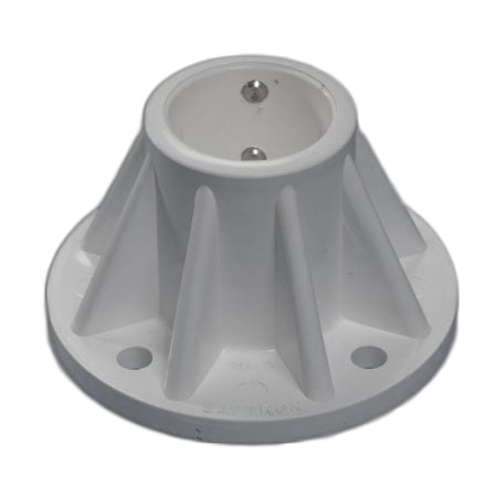 Saftron SB-3-BK black surface mounting base for 1.90 inch OD pool ladders