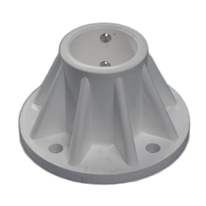 Saftron SB-3-BK black surface mounting base for 1.90 inch OD pool ladders
