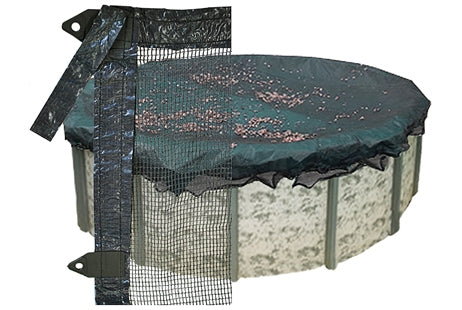 PoolTux Above Ground Pool Leaf Guards Winter Cover | 21' Round | LN24A