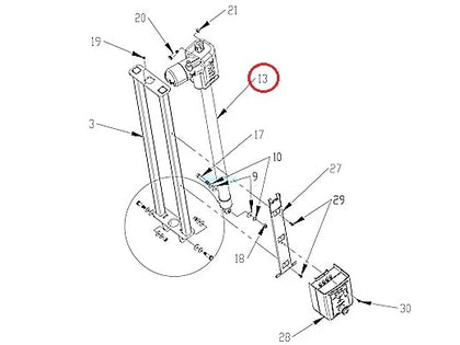 S.R. Smith 100-7000 600 mm actuator for the first multiLift pool lift
