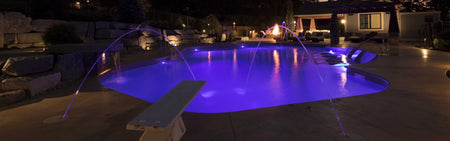 Pentair MicroBrite Color LED light showing color output