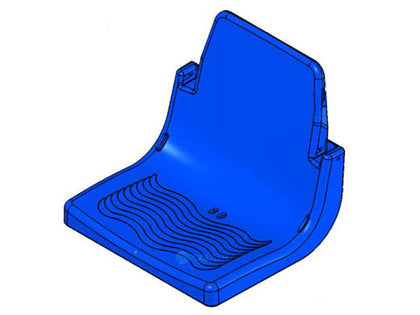 Global Pool Products Replacement Plastic Seat for Global Lift Pool Lifts, GLCSEATB-1