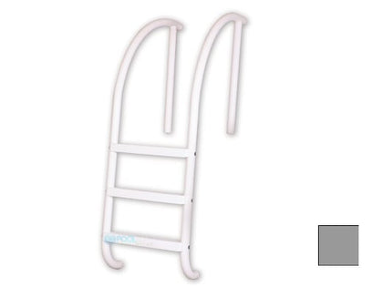 Saftron PTL-224-3S-G Triton Series 3-step deck mounted ladder, 24 in. x 60 in., gray