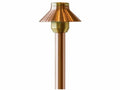 FX Luminaire SP 20W LED path light in copper with a 12 inch riser