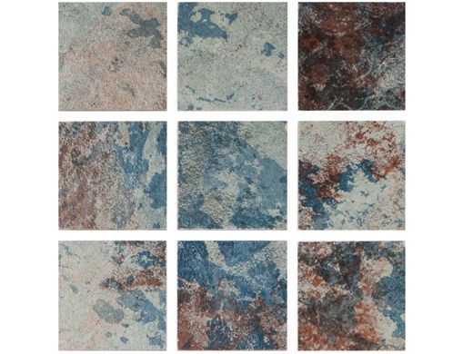 NPT National Pool Tile Aztec 2x2 Series | Cobalt Blue | AZ206