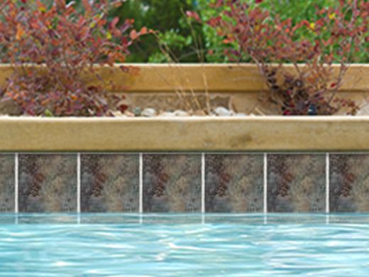 National Pool Tile Aztec 6x6 Series | Cobalt Blue | AZ606