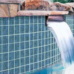 National Pool Tile Akron Field Series | Cloud Olive Blue | KAK325