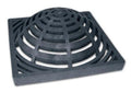 NDS 1881, 18" Black Plastic Square Atrium Catch Basin Drain Grate
