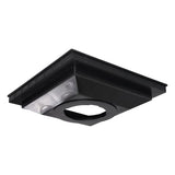 NDS 1830, 18" Black Square Low-Profile Adapter Drain, Connects To 3" To 8" Drain Pipes