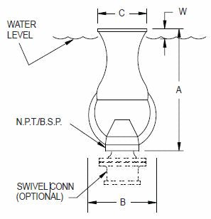 Crystal Fountains Cascade Jet .75 inch | NCA-075