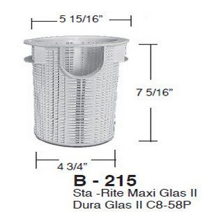 Aladdin Basket for Sta -Rite Maxi Glas II Dura Glas II C8-58P | B-215