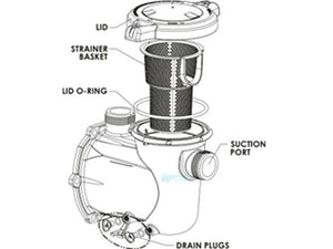 Pentair 356346Z black strainer pot kit for IntelliFlo3 VSF 1.5 HP pumps