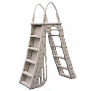 Confer Plastics Roll-Guard A-Frame Safety Ladder with Barrier System 48"-54" | 7200