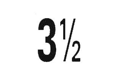 Depth Marker 5" Frost proof tile | 3 1/2 Smooth | 5DMF35