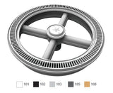 AquaStar FC101 20 inch Full Circle suction outlet cover with one-port sump, white, second view