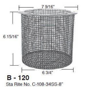 Aladdin Basket for Sta Rite No. C-108-34SS-8" | B-120
