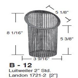 Aladdin Basket for Luitweiler 2€? Std Landon 1721-2 2in  B-12