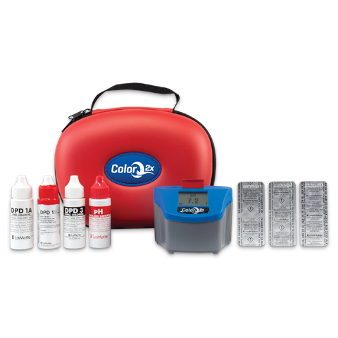 LaMotte 2086 ColorQ 2x PRO 7 digital pool water test kit in carrying case