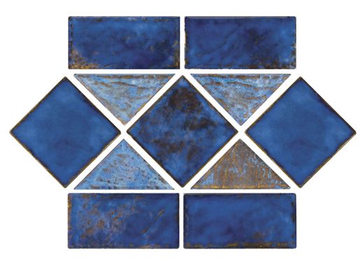 National Pool Tile Martinique Series | Royal Blue | MAR35