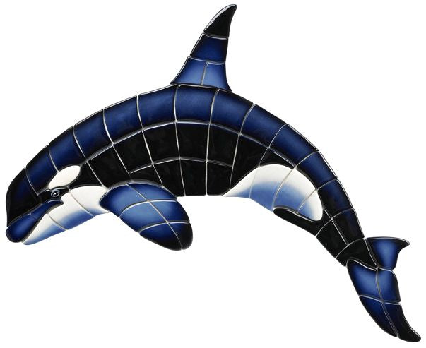 Custom Mosiacs OR39-36 Orca-A 36"x23"