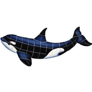 Custom Mosiacs OR40-36 Orca-B 36"x16"