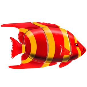 Ceramic Mosaic Red Angel Fish 12inch x 8inches | A56R