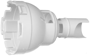 Waterway 218-6610 Poly Storm spa jet body in white