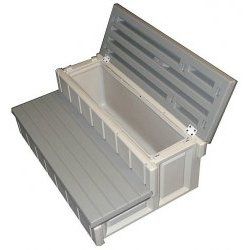 CUSTOM MOLDED 25277-001-000 SPA STORAGE STEP GRY