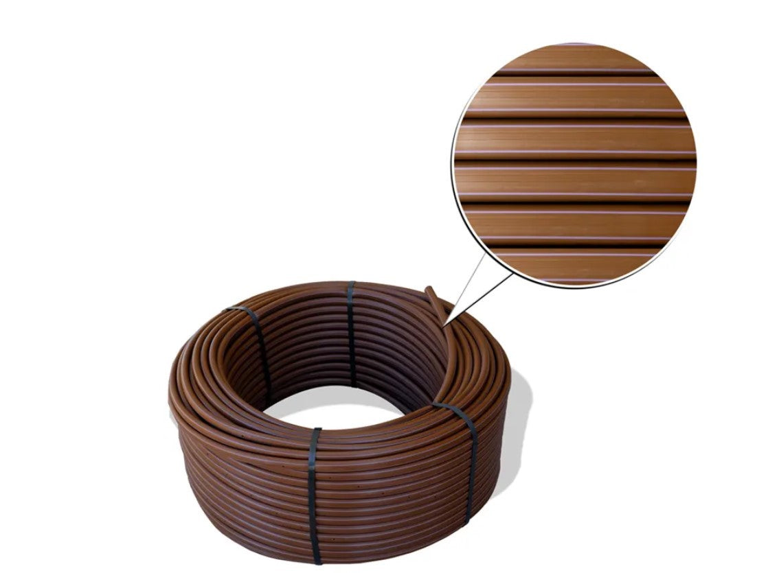 Rain Bird XFDE612250 250' Brown XFDe Dripline 0.6 GPH Flow Rate 12" Spacing