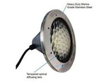 J&J Electronics 25022 incandescent pool light fixture, second view showing the housing and cord