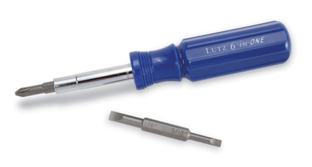 Gorilla 26010 Lutz Tool Blue 6-In-1 Screwdriver