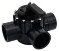 Pentair 263056 three way CPVC FullFloXF diverter valve, black
