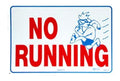 National Stock Sign No Running Sign 12inches x 18inches | SW-21
