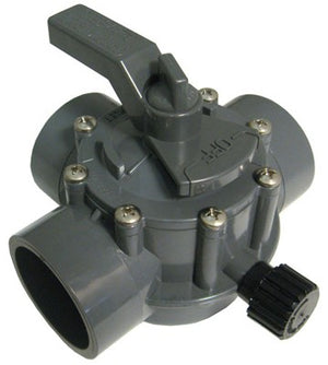 Zodiac Jandy 2" - 2.5" Positive Seal 3 Port Valve CPVC Gray | 2875