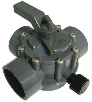 Zodiac Jandy 2" - 2.5" Positive Seal 3 Port Valve CPVC Gray | 2875