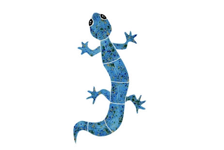 Artistry In Mosaics 6"x10" Gecko Blue Small GECBLUOS