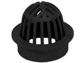 NDS 3" Black Plastic Atrium Grate, Connects To 3" Drain Pipes And Fittings