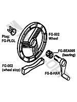 FEHERGUARD FG-502 (FG1B) WHEEL REPLACEMENT FOR FG1B