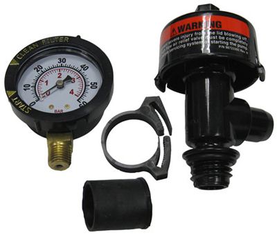 Pentair High Flow Air Relief Assembly | Twist Type | Includes Pressure Gauge | 98209800
