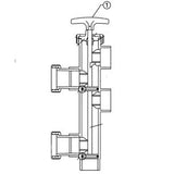 Pentair American Products Backwash Valve Piston Valve Stem Complete | 51013811