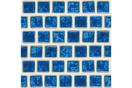 National Pool Tile Mini Koyn 1 1/8" x1 1/8" Series Pool Tile | Lake Blue | MK1344